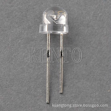 4.8mm Round Water Clear Lens Strawhat Led Lamp